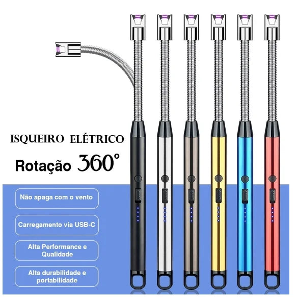 Isqueiro eletrônico recarregável USB