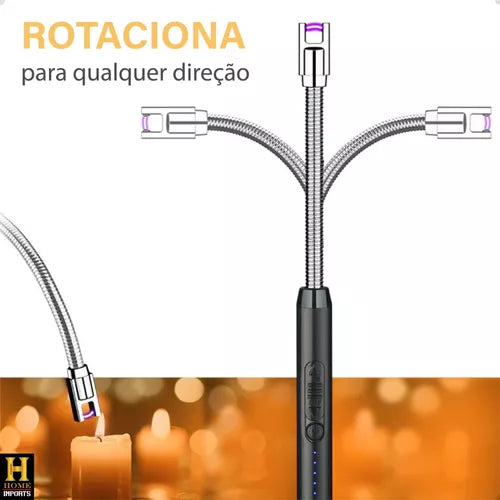 Isqueiro eletrônico recarregável USB